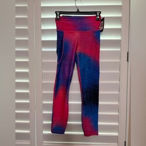 Under Armour Pink and Blue Leggings for Active Comfort